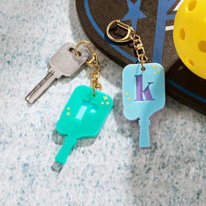 Personalized Pickleball Paddle Keychain