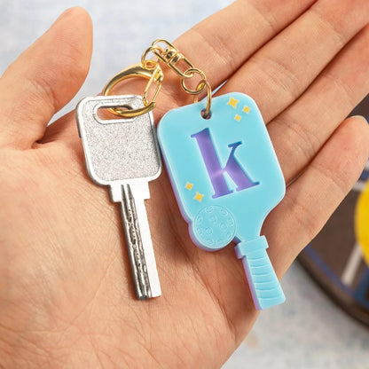 Personalized Pickleball Paddle Keychain