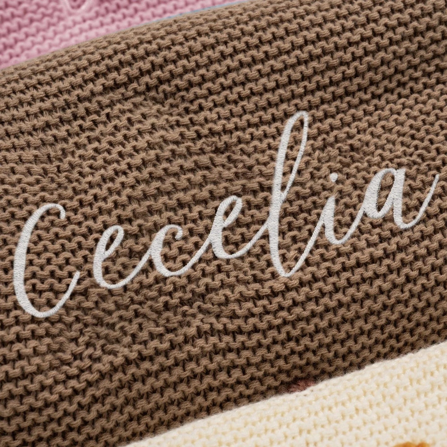 Personalized Baby Blanket Embroidered with Name