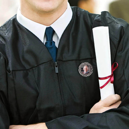 Personalized Memorial Photo Pin for Graduation Caps