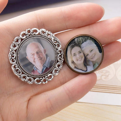 Personalized Memorial Photo Pin for Graduation Caps