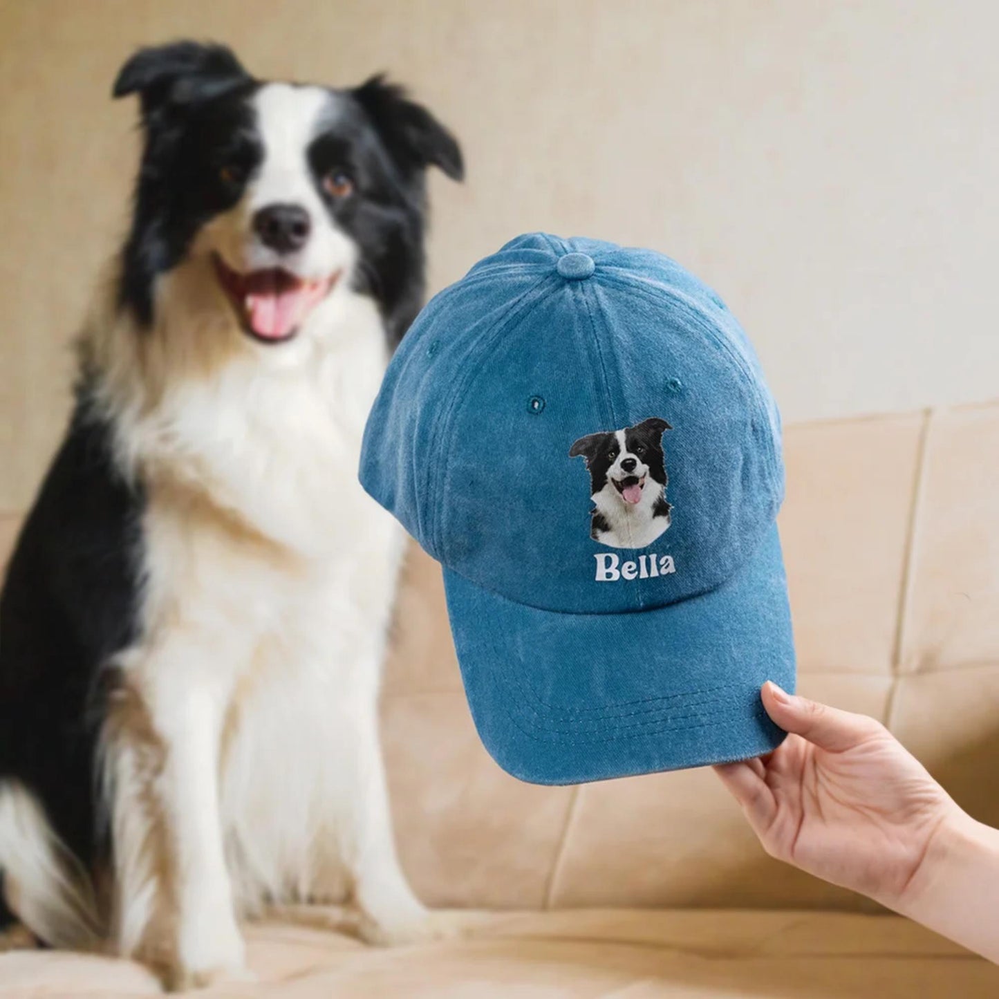 Cute Custom Cat & Dog Portrait Summer Cap