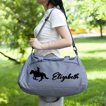 Horse Riding Duffle Bag with Custom Name