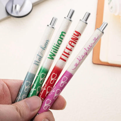 Custom Stethoscope Glitter Gel Pens for Nurses