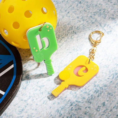 Personalized Pickleball Paddle Keychain