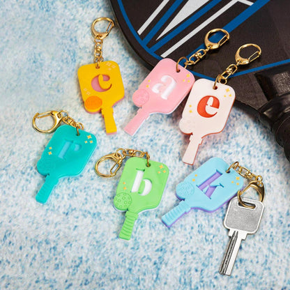 Personalized Pickleball Paddle Keychain