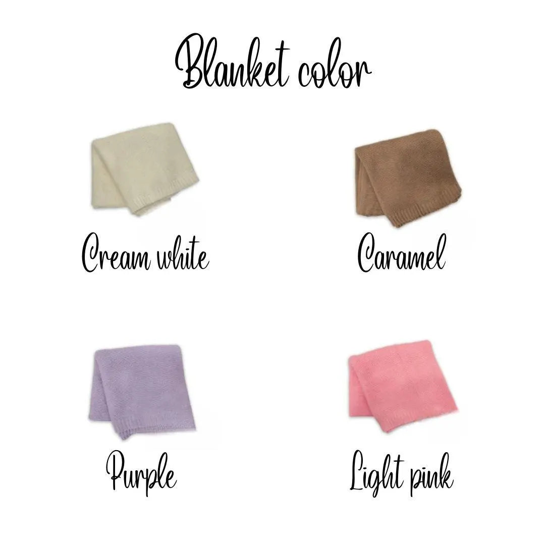 Personalized Baby Blanket Embroidered with Name