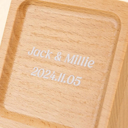 Wooden Pull Out Photo Album Memory Box