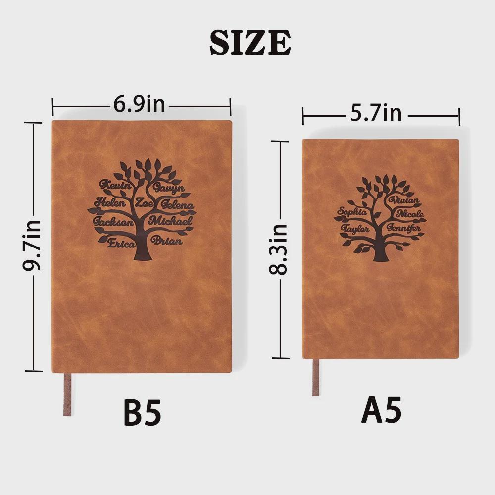 Personalized Leather Family Tree Bible Journal