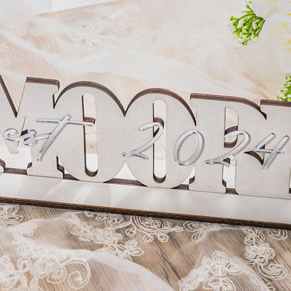Personalized Mr and Mrs Wedding Name Sign