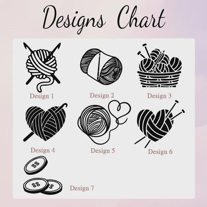 Custom Name Crochet Holder for 17 Hooks