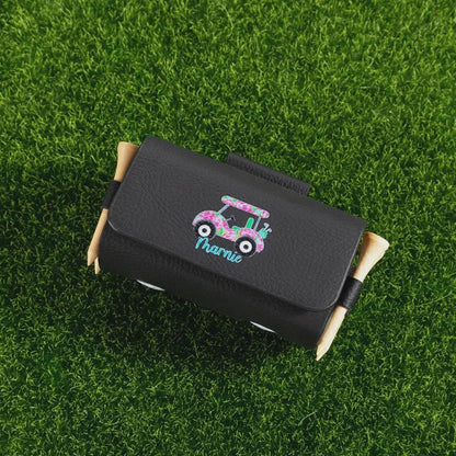 Golf Ball and Tee Waist Pouch Bag with Custom Name
