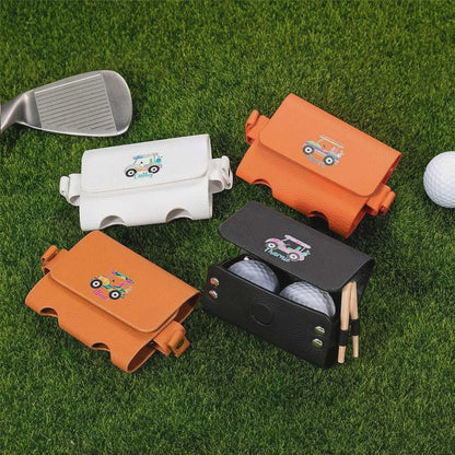 Golf Ball and Tee Waist Pouch Bag with Custom Name