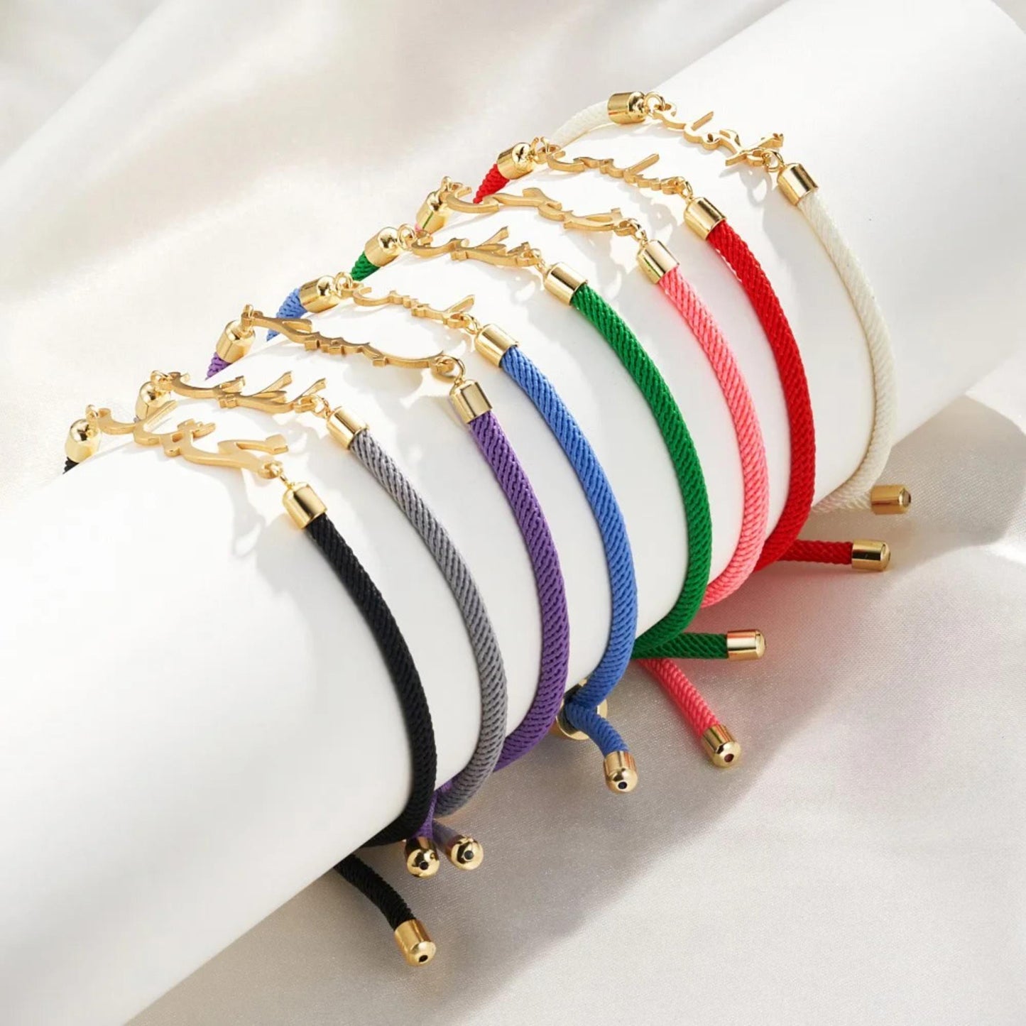 Custom Arabic Name Adjustable Cord Bracelet