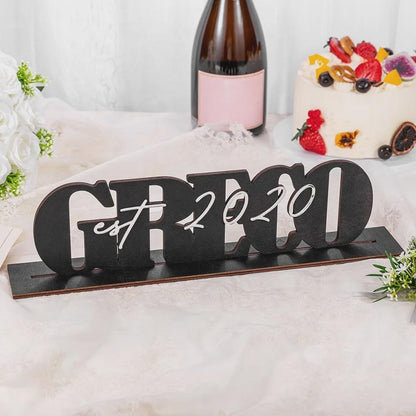 Personalized Mr and Mrs Wedding Name Sign