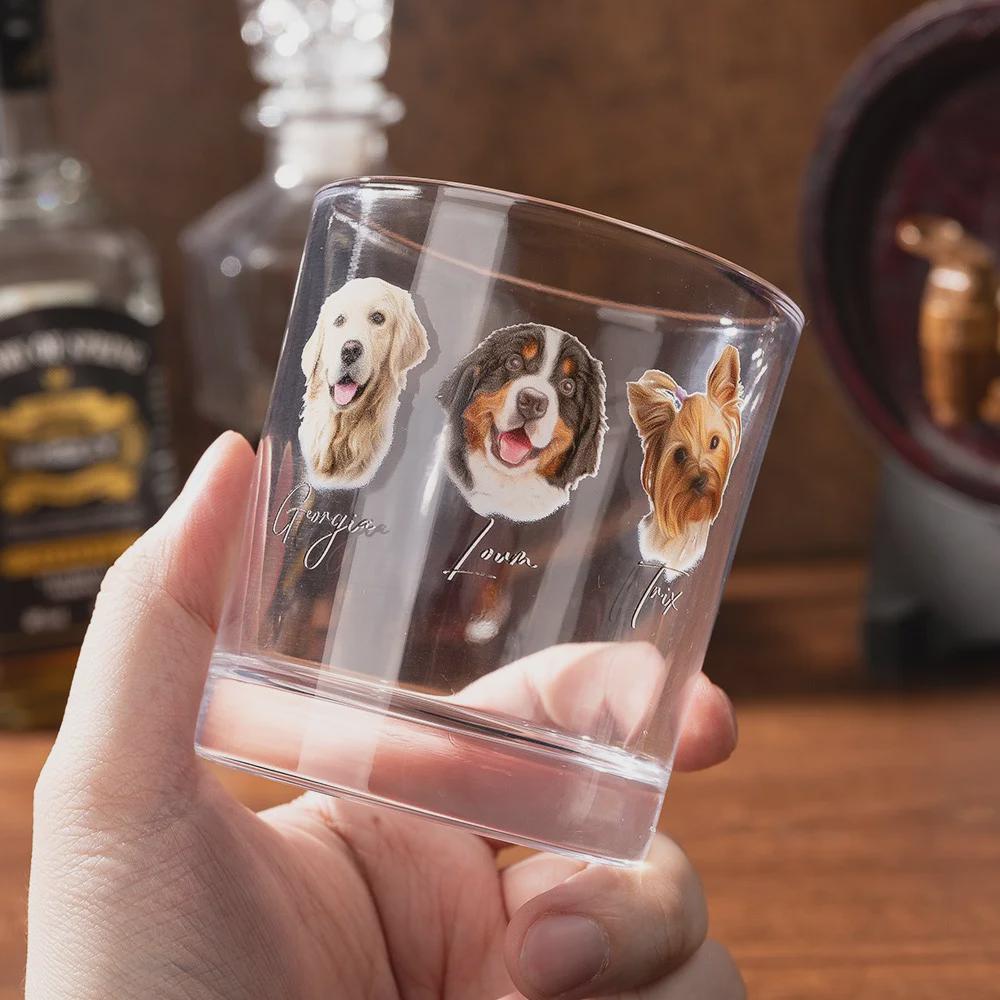 Personalized Pet Photo Whiskey Glass