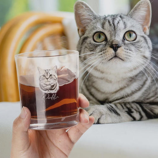 Personalized Pet Photo Whiskey Glass