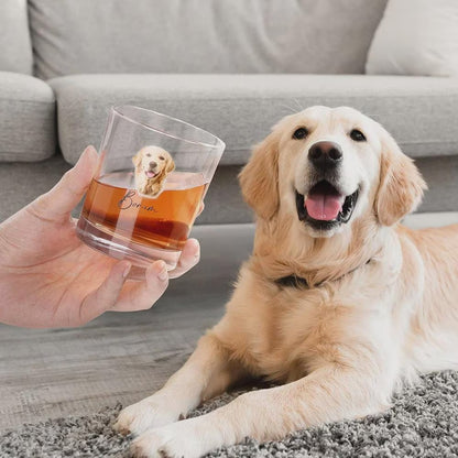 Personalized Pet Photo Whiskey Glass