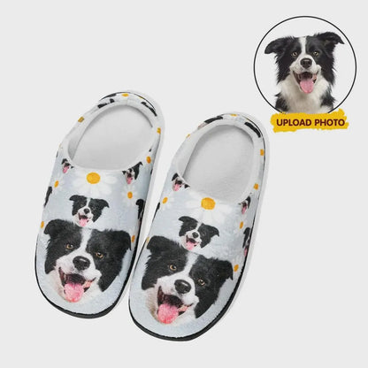 Personalized Pet Photo Cotton Slippers for Women