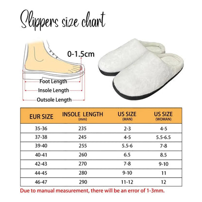 Personalized Pet Photo Cotton Slippers for Women