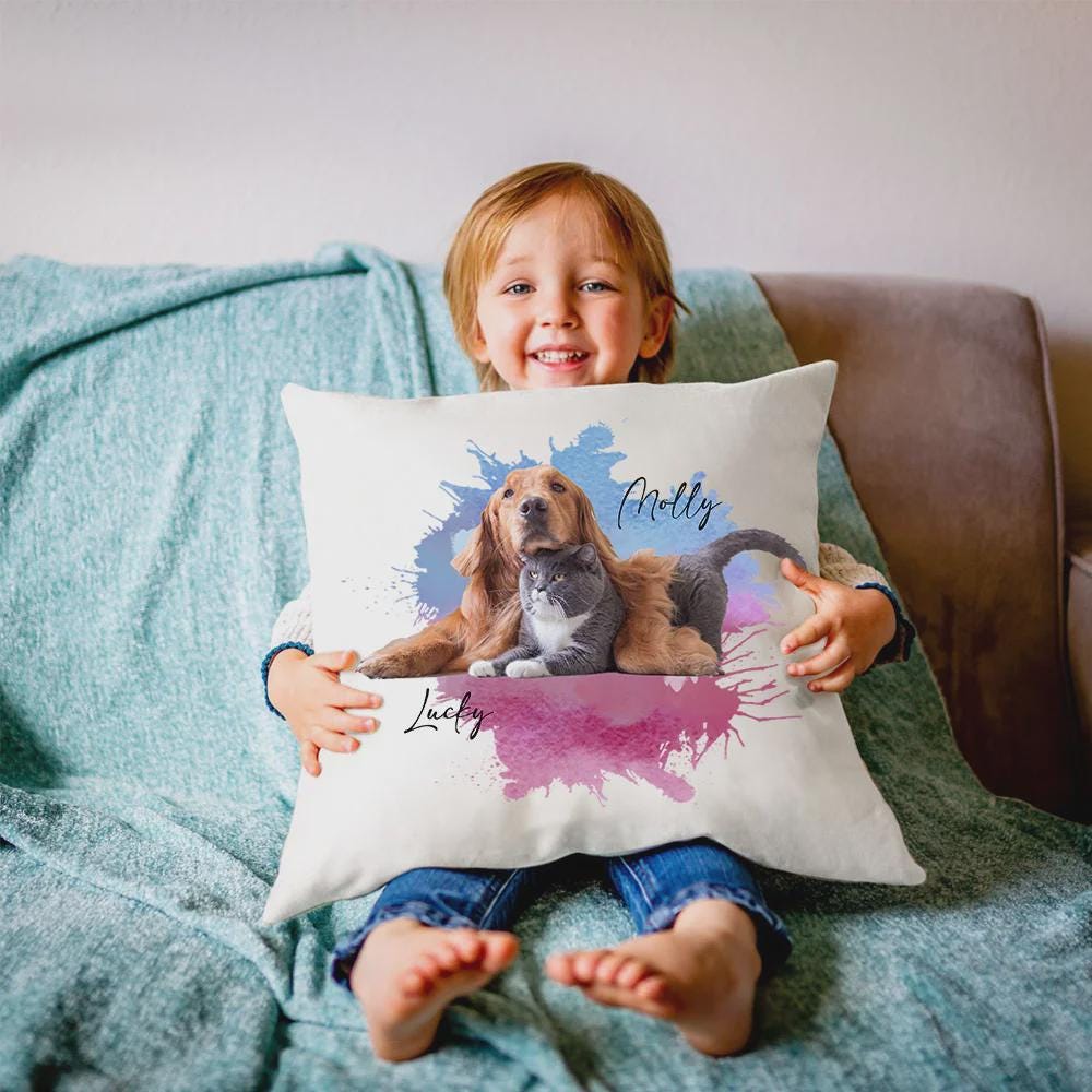 Custom Pet Photo Pillow Cover