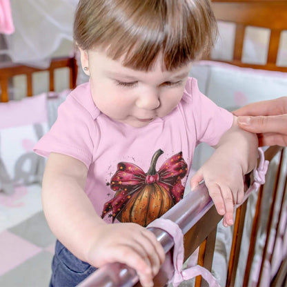 Personalized Name Halloween Pumpkin Baby Romper