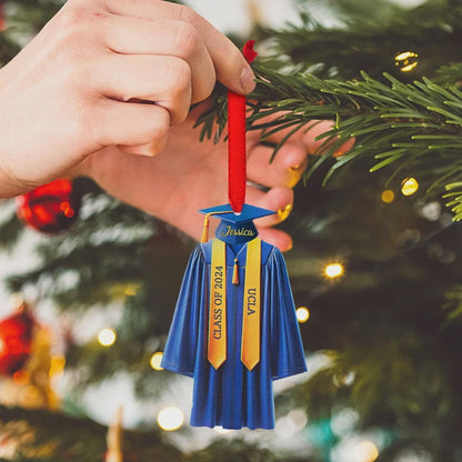 Custom Graduation Gown Christmas Ornament