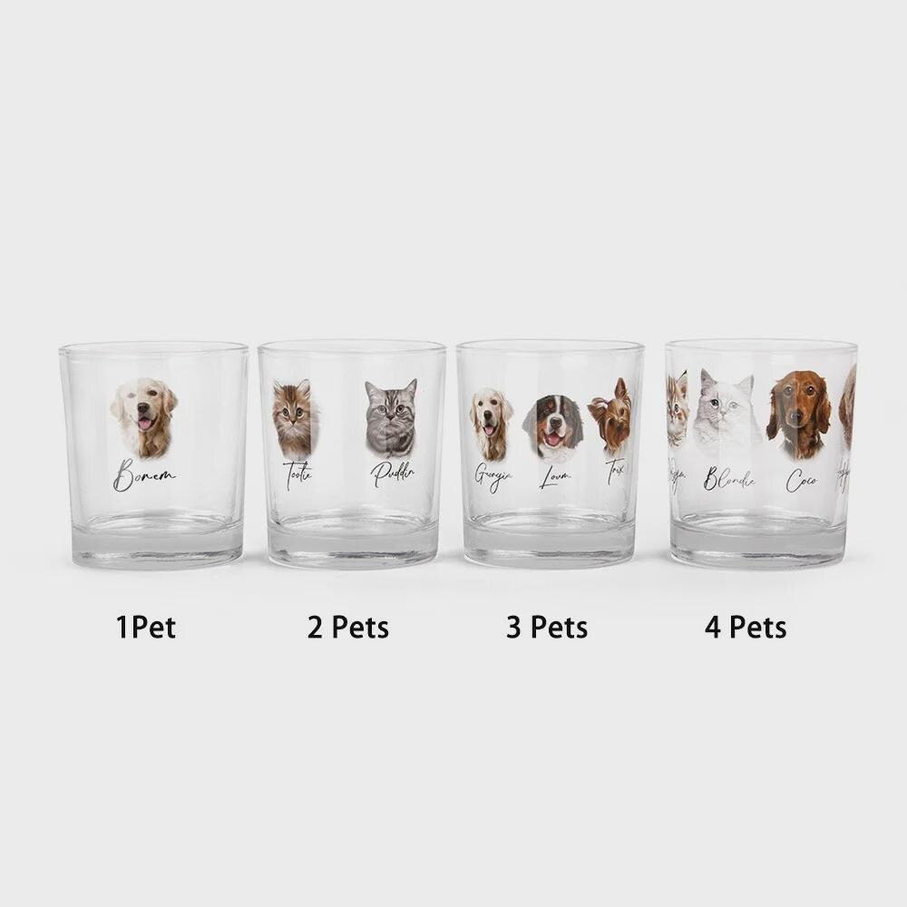 Personalized Pet Photo Whiskey Glass