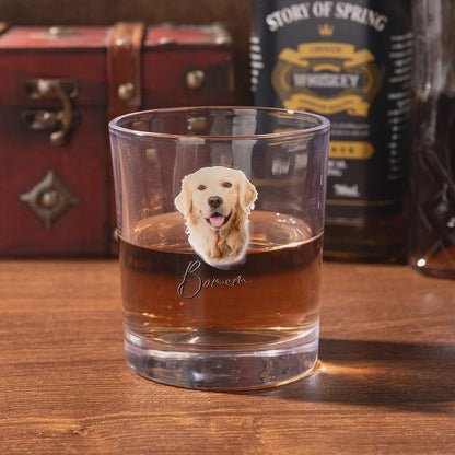 Personalized Pet Photo Whiskey Glass