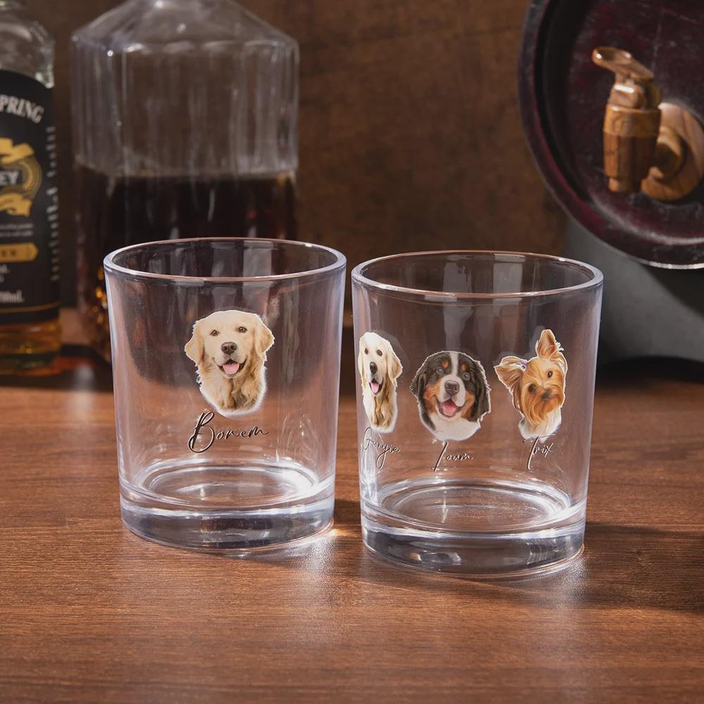 Personalized Pet Photo Whiskey Glass
