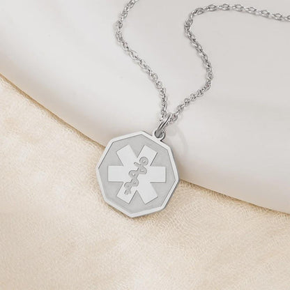 Medical Alert Pendant Necklace - Pattern Options