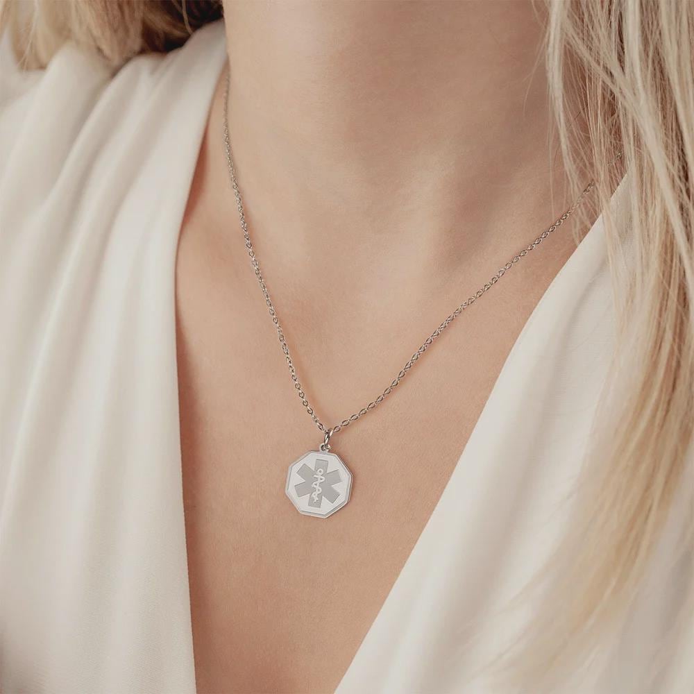 Medical Alert Pendant Necklace - Pattern Options