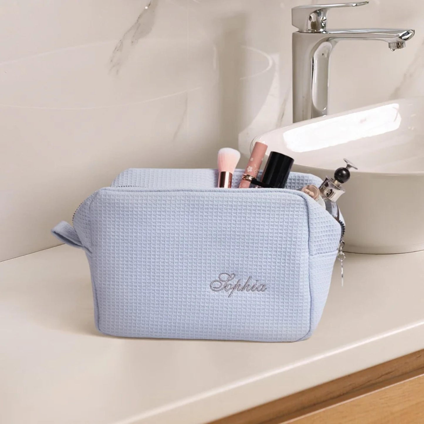 Personalized Name Embroidered Cosmetic Bag