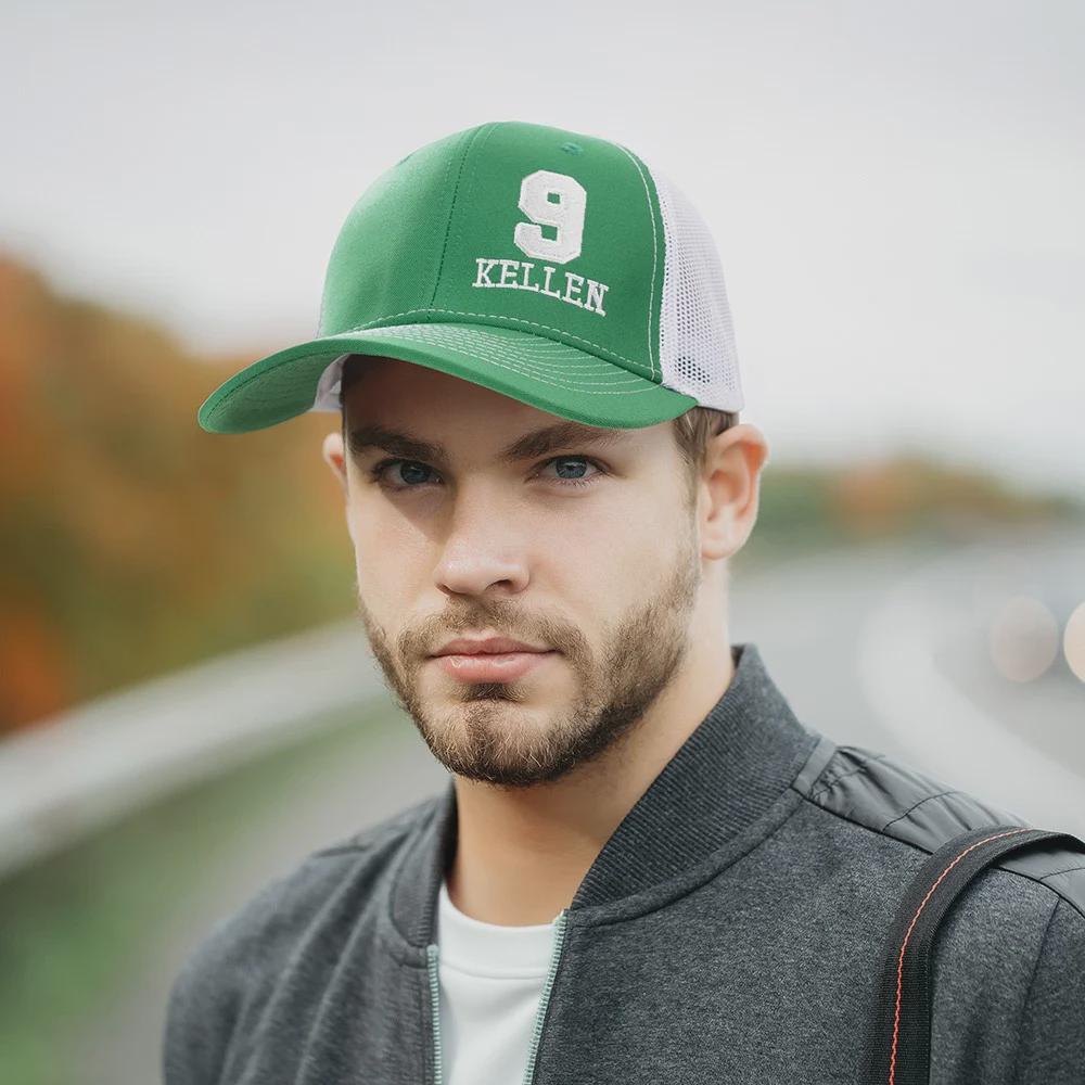 Sports Trucker Hat with Name & Number