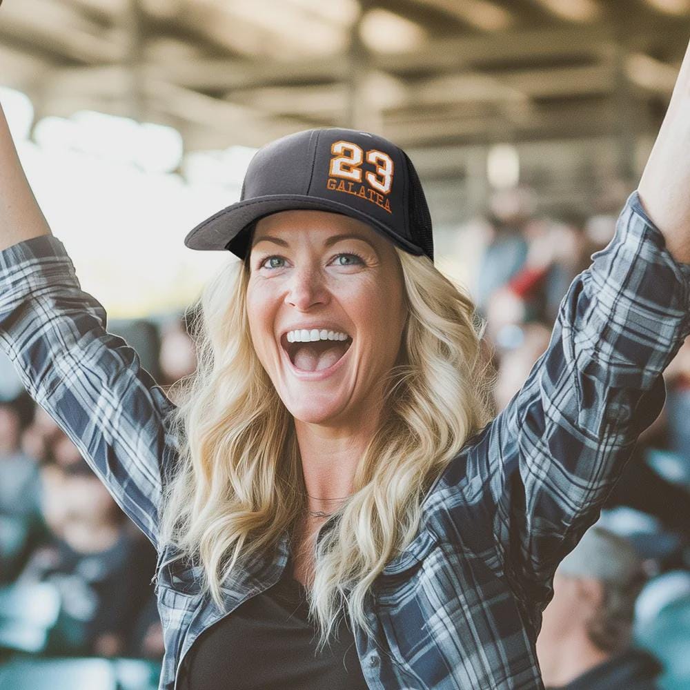 Sports Trucker Hat with Name & Number
