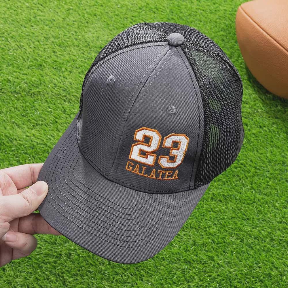 Sports Trucker Hat with Name & Number