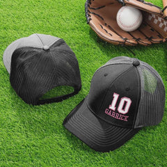 Sportliche Trucker-Kappe mit Namen und Nummer