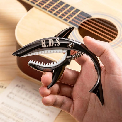 Personalized Metal Shark Guitar Capo