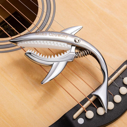 Personalized Metal Shark Guitar Capo
