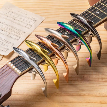 Personalized Metal Shark Guitar Capo