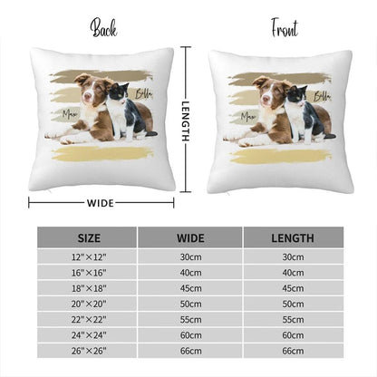 Custom Pet Photo Pillow Cover