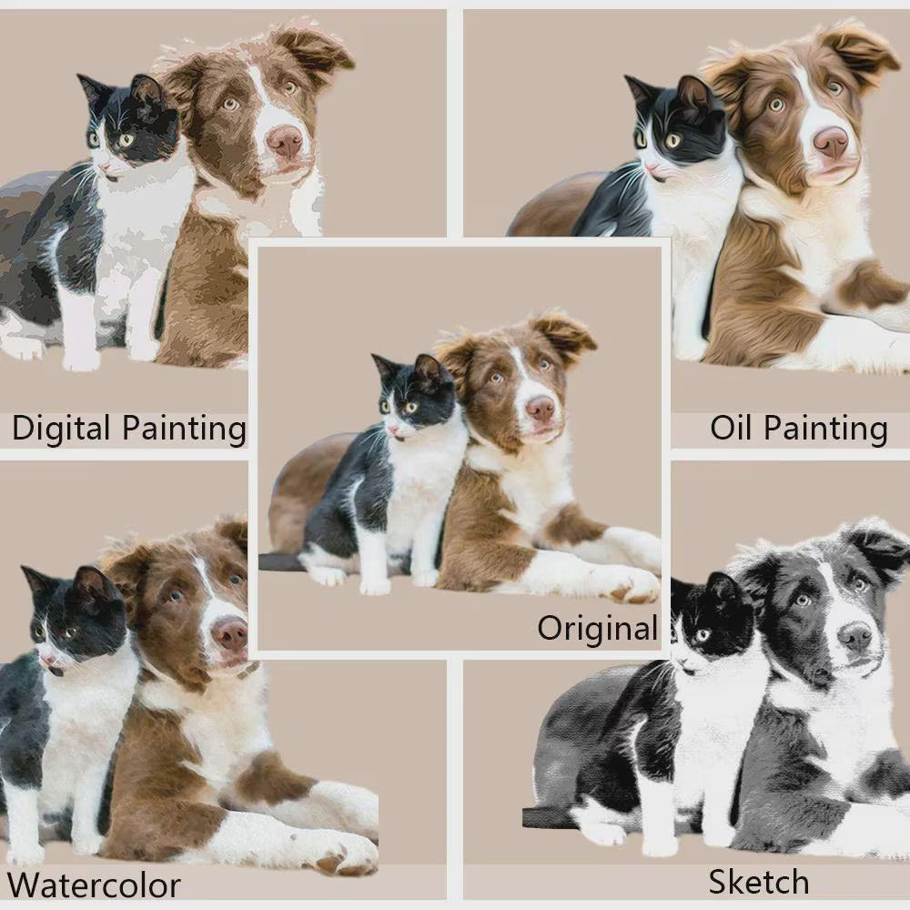 Custom Pet Photo Pillow Cover