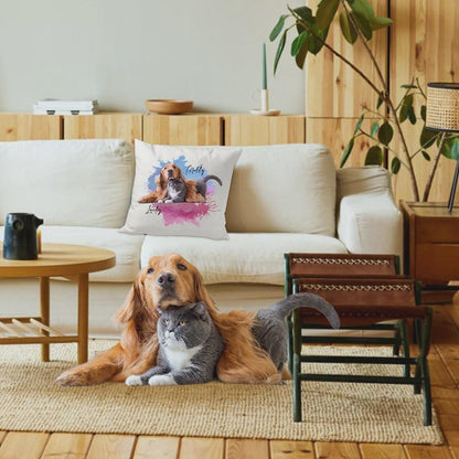 Custom Pet Photo Pillow Cover