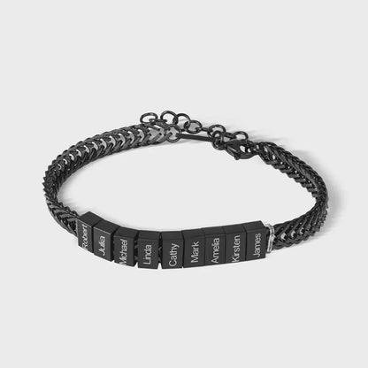 Custom Dad Bracelet with 1–12 Kids’ Names