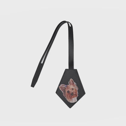 Personalized Pet Photo Leather Bag Tag