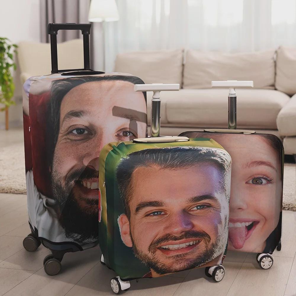 Custom Face Luggage Cover
