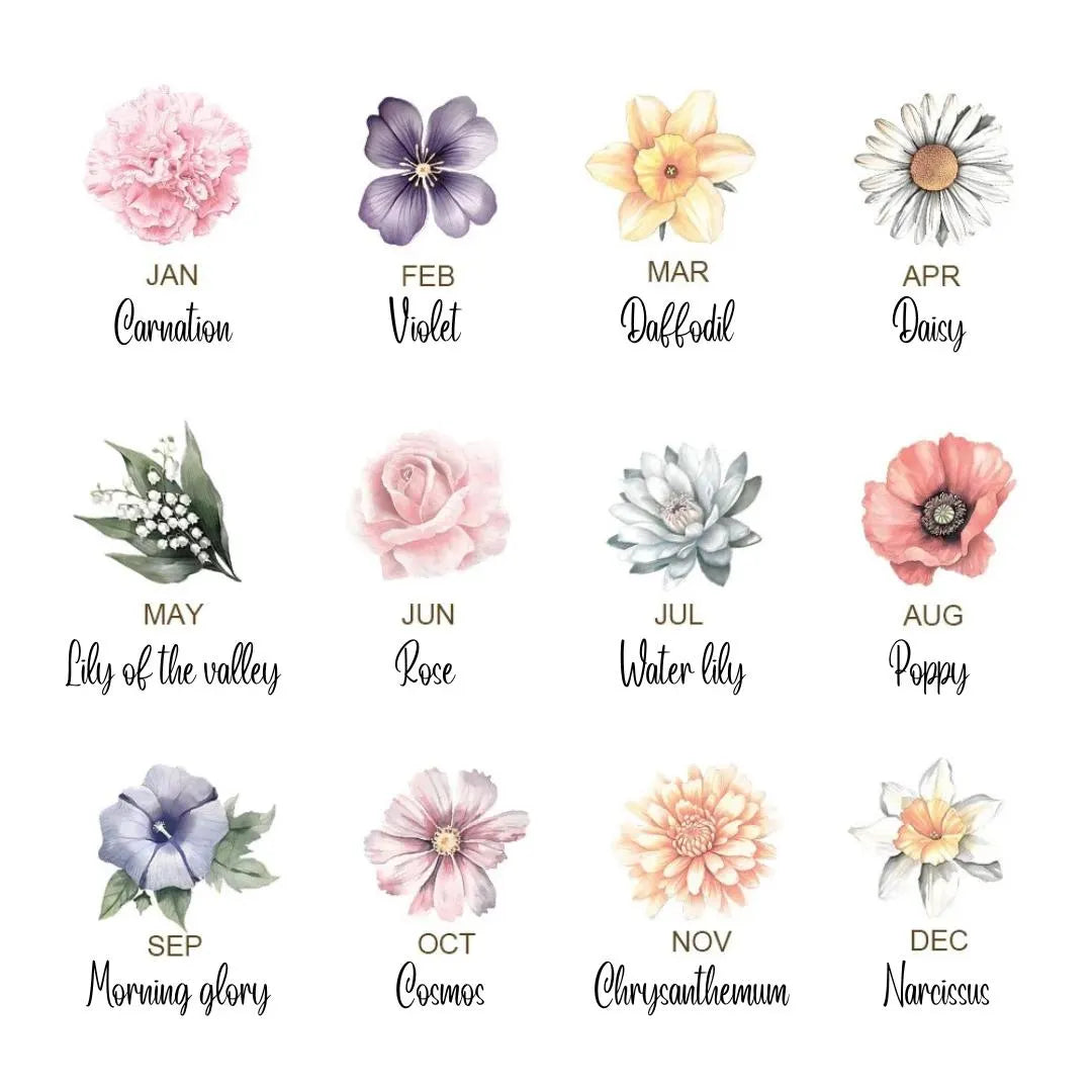 Personalized Prayer Notebook with Birth Flower Cross