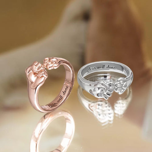 Personalized Best Friend Pet Fist Bump Ring
