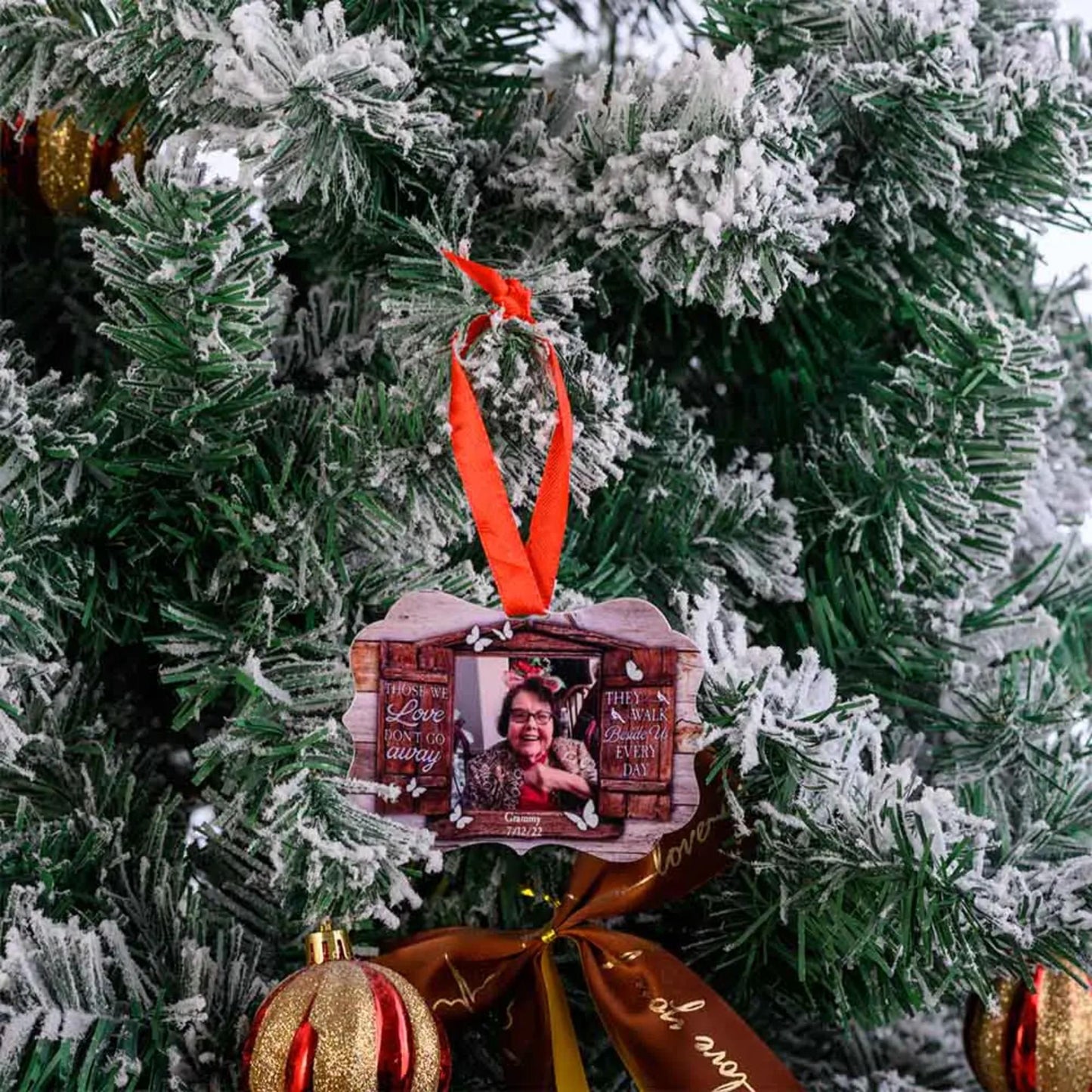 Custom Photo Memorial Christmas Tree Decoration
