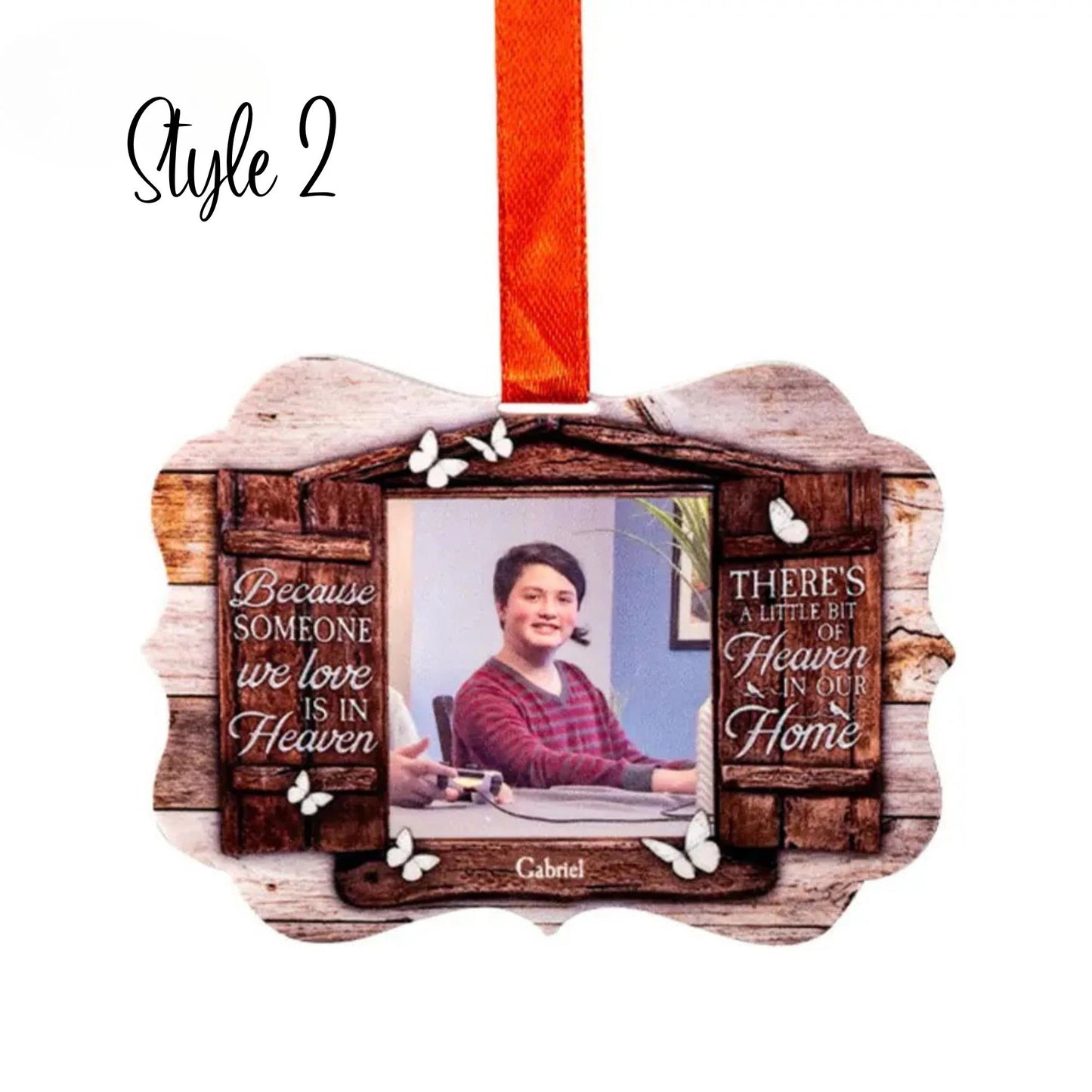 Custom Photo Memorial Christmas Tree Decoration